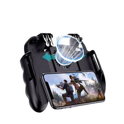 China Game Shooting Games Gamepad Joystick Games Controller Mobile Phone PC Gamepad H9 Gamepad Handle with Fan for pubg à venda