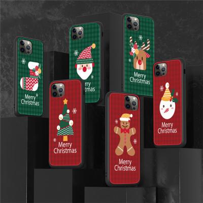 China 2021 Anti-drop New Products Luxury TPU Cute Christmas Case For iPhone 12 11 Soft Silicone Cartoons Cover Case For iPhone 12 Max Pro for sale