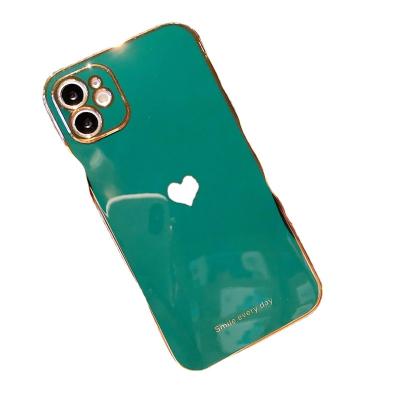 China 2021 New Design Love Pattern Phone Case Eco-friendly Phone Case For iPhone Phone Shell for sale