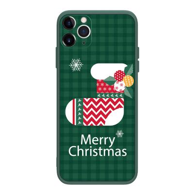 China Eco-friendly Liquid Silicone Phone Case Christmas-themed Phone Case For iphone 11 Pro Cover for sale