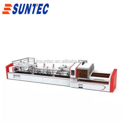 China Automatic Laser Cutting Package 1500W IPG Pipe Tube Fiber Laser Cutting Machine For Square Round Rectangle SS Cs for sale