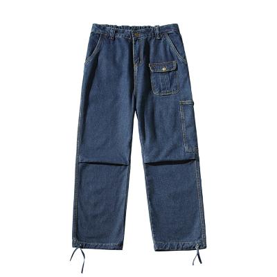 China Autumn and winter men's jumpsuits breathable loose strap jeans men plus size men's jeans for sale