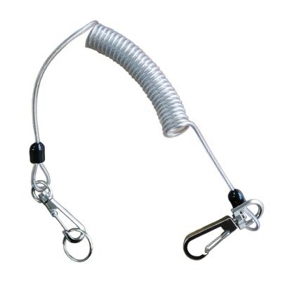 China Tools Security Spring Coil Tools Safety Lanyard For Steeplejack Working Waists for sale