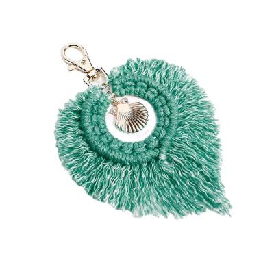 China Best Quality Small MOQ Multifunctional Custom Handmade Macrame Key Chain Pendant For Promotional Gifts for sale