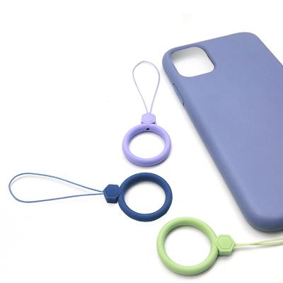 China New Cell Phone Strap Design Silicone Phone Strap Ring Cell Phone Lanyard Detachable Ring Holder For Mobile Phone for sale