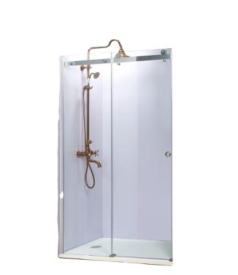 China High Quality Big Rollers Sliding Glass Frameless Shower Cabin Curved Glass Shower Door Shower Enclosures Shower Doors for sale