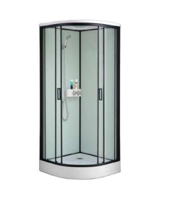 China Tempered Glass 5mm Tempered Glass Shower Cabin Fit For Corner With 15cm Height Tray for sale