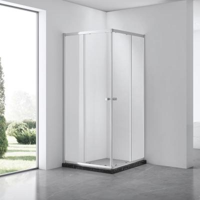 China 80x80cm Cheap Price Fabric Tempered Glass Shower Cabin Cubicle Sizes,Glass Shower Room for sale