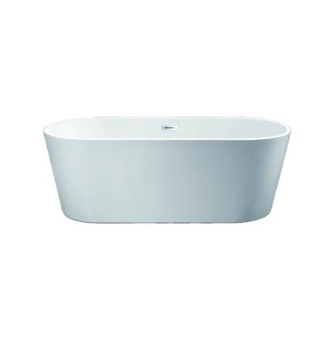 China Cheap Single White Bathtub Hotel Apartment Acrylice Modern Style DJ-001 for sale