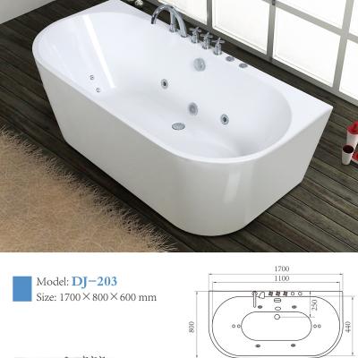 China modern acrylic Whirlpool Massage Bathtub with air motor and light for sale