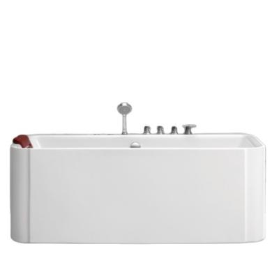 China Professional Manufacture Modern Cheap Massage White Colour Bathtub with red pillow for bathroom for sale