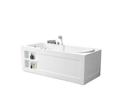 China Hot Sale High Quantity Ari Massage Acrylic Cheap White Colour Bathtub for Bathroom for sale