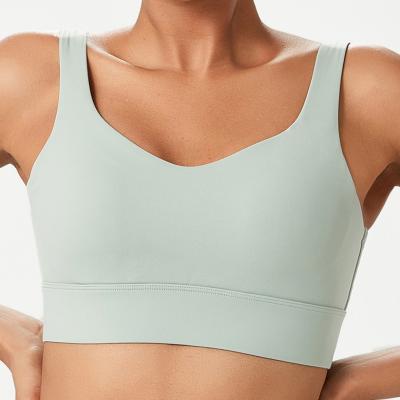 China Wholesale Custom Breathable Logo Yoga Bra Top Fitness Sports Wear Womenhigh Impact Sports Bra for sale