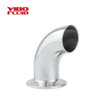 China Factory Sales SMS/3A Stainless Steel Dairy Brew Brew Beer Wine Welded/Clamped Sanitary Direct Standard 90 Degree Elbow Bend for sale