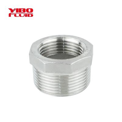 China Dairy Milk Mix Beverage Brewing Beer Wine Cast Stainless Steel 304/316L Pipe Fitting Hex Bushing BSP/NPT Female/Male Thread Reducing Bush for sale