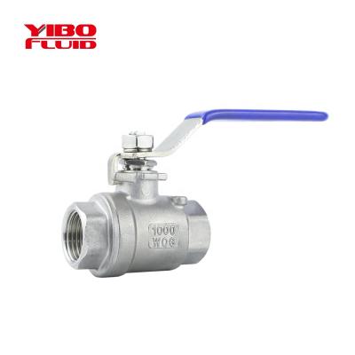 China General CF8M/SS304 1000WOG Hydraulic SS BST/NPT Threaded Ball Valve Stainless Steel Lockable Ball Valve 2PC The 304/316 for sale