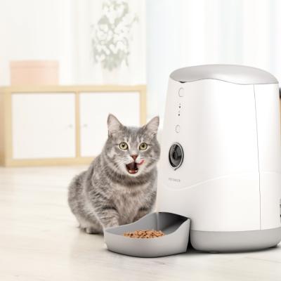 China Wholesale Tuya APP Wifi Camera Control Automatic Smart Automatic Electronic Food Bowl Dispenser Pet Feeder For Cat Dog for sale