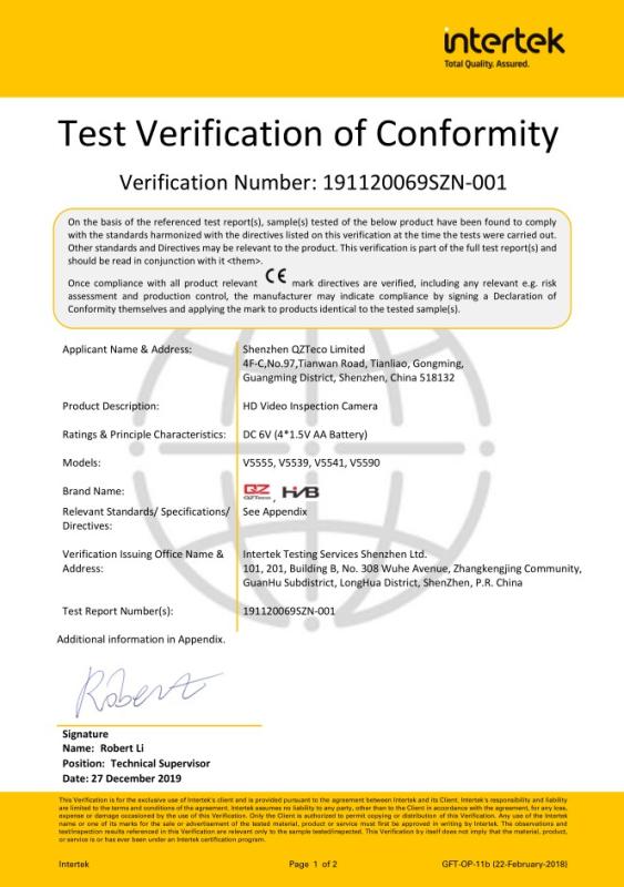 CE - Shenzhen Hivibel Technology Co., Limited