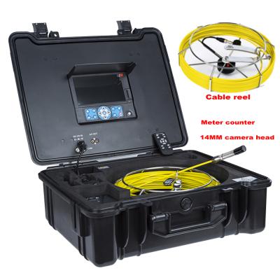 China Waterproof / Waterproof 30Mdrain Sewer Camera With 14MM Camera Head And Meter Counter for sale