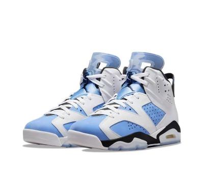 China Cushioning Newest AJ University 6s Retro Basketball Shoes Mens and Womens Basketball Shoes Sports Football Blue Shoes 3 4 6 RETRO LIGHTNING for sale