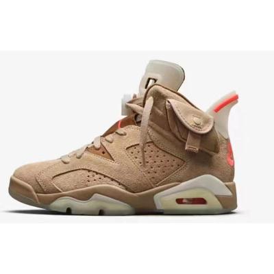 China Cushioning High Quality Mens Basketball Shoes Brand AJ6 Retro 6S Hare Travis Scotts Sports Shoes Mens Coach Sport Sneaker With Floral Box for sale