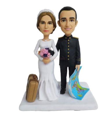 China Europe Couple Bobblehead Couples Statue Mini Personalized Flip Head for sale