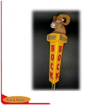 China Custom 3D Polyresin Beer Tap Handle Stand Viable Animal Head Beer Tap Handle for sale