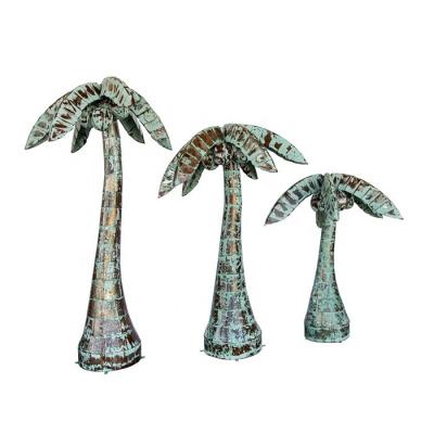 China USA Outdoor Garden Statue Fiberglass Clay Cement Palm Tree for sale