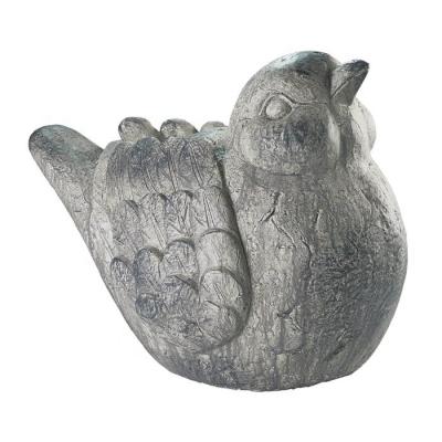 China USA Garden Animal Ornaments Friend Chubby Bird Cement Figurine Decor Statue for sale