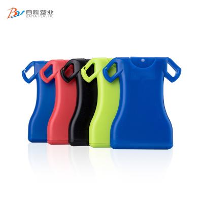 China Refillable Factory Supplying Unique Portable Plastic Water Spray Spout Design T-shirt Pocket Card High Pressure Spray Bottle for sale