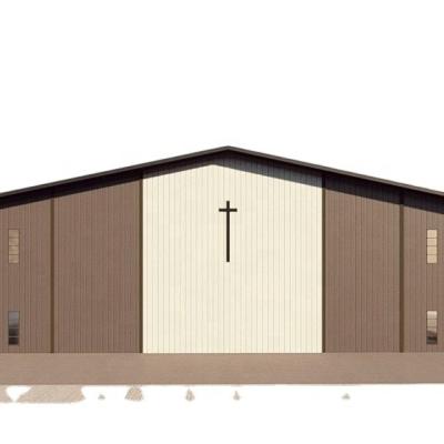 China Workshop China Manufacturer Prefabricated Light Steel Modern Design Steel Structure Church Steel Material for sale