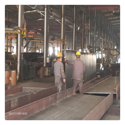 China Heavy Bending Steel Structure Platform Cutting Decoiling Steel Structure Punch Welding Platform for sale