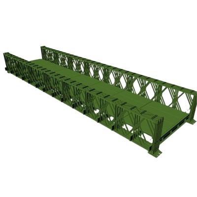 China Steel Structure Bridge Prefab Portable Pedestrian Truss Bridge Steel Structure Bailey Bridge for sale