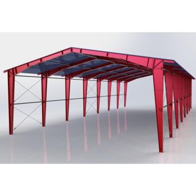 China Hot Sale High Quality Lightweight Steel Structure Car Parking Shed Systems for sale