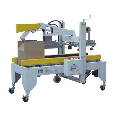 China Adjustable Automatic Food Box Flip Folding Closure Packing Sealing Machine Carton Sealer for sale