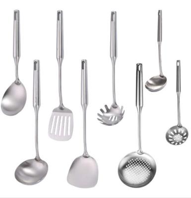 China 304 Stainless Steel Kitchen Utensil Sets , 8pcs Metal Cooking Utensils Set for sale