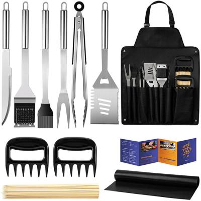 China Stainless Steel BBQ Utensil Set FDA Available For Multiapplication for sale