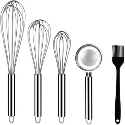 China Nonrust Mini Whisk Stainless Steel , Wire Whisks For Cooking Dustproof for sale