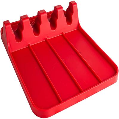 China Nonpourus Heat Resistant Utensil Rest , Silicone Utensil Holder for sale