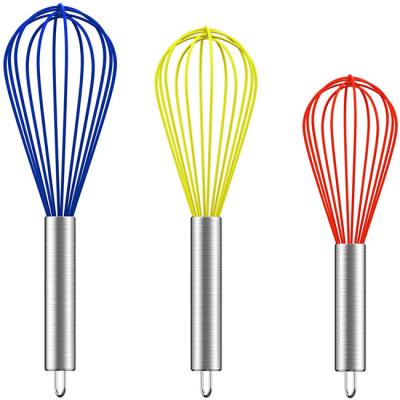 China Antiscratch Whisk Kitchen Utensil , Stainless Steel Beater Ergonomic Design for sale