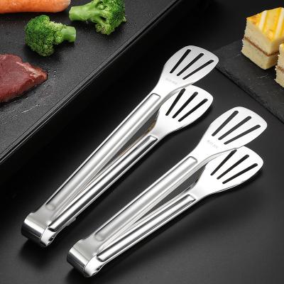 China Premium Heavy Duty Non Stick BBQ Cooking Kitchen Food Tongs 304 Stainless Steel for sale