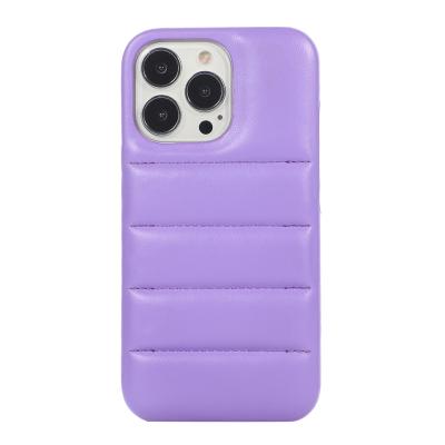 China Shockproof Imitation Down Jacket Design Ins Style Fashion Phone Case For Iphone 13 Series for sale