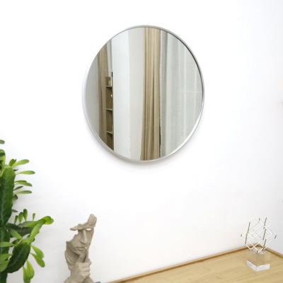 China Apartment Anti-explosion Durable Bathroom Hotel Round Shape Wall Hanging Mirror Makeup Decorative Vanity Mirror 80*80cm for sale