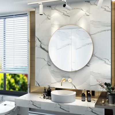 China Anti-Explosion Durable Modern Hotel Vanity Round Bathroom Backlit Mirror for sale