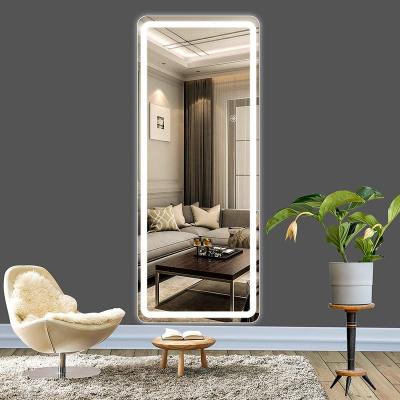 China Bright Modern Simple Lighted Speaker Smart Led Rectangle Bath Mirror for sale