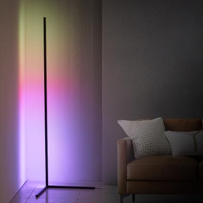 China Modern Modern Dancing Remote Control Tripod Led Standing Floor Lamps RGB Corner Led Light For Living Room for sale