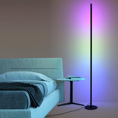 China Modern Nordic Simple Indoor Decorative Vertical Cylindrical Round LED Lamp Living Room Standing Floor Lamp for sale