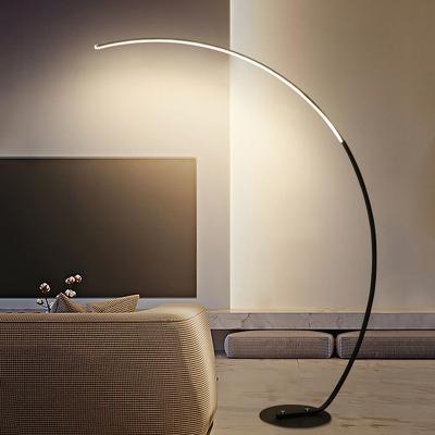 China Awesome minimalist creative peach LED floor lamps represent the bedroom and living room for sale