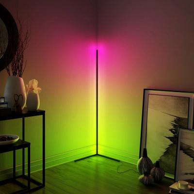 China 2021 New Modern RGB LED Corner Floor Lamp LED Tripod Light Splicing Floor Lamp For Living Room Decoration for sale