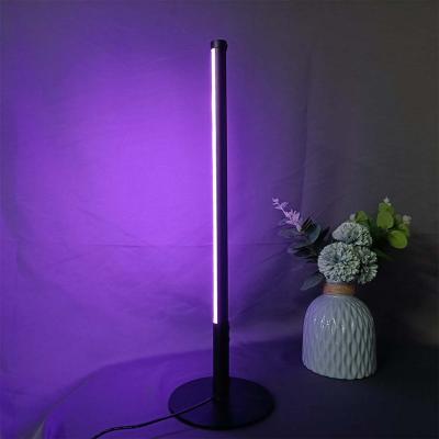 China Luxury Modern Home Decoration Table LED Bedside Lamp Background LED Round Table Lamp for sale